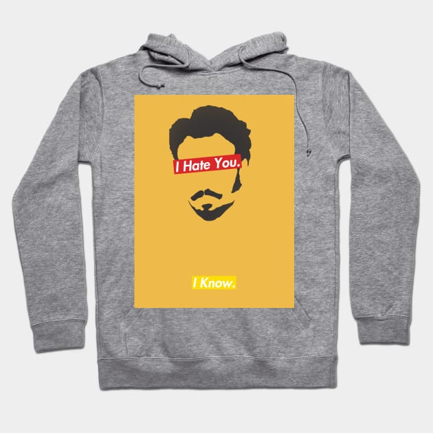 I Hate You. I Know. Han and Lando Design Hoodie by starwarsinsightstore